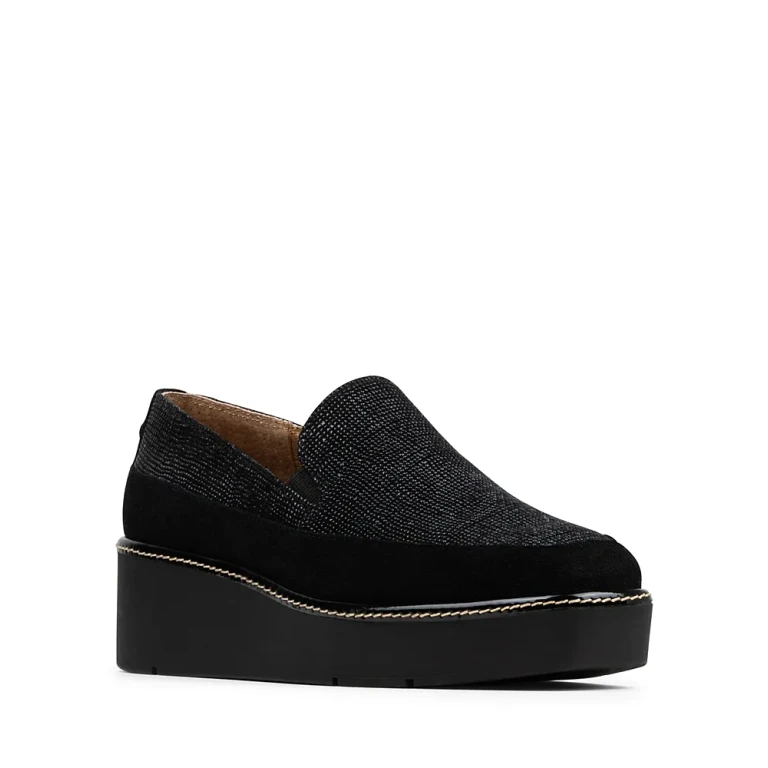 Donald Pliner Women's Wallis Embossed Suede Wedge Loafers