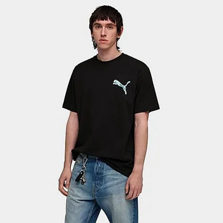 Men's Puma House of Graphics X-Ray T-Shirt in Puma Black Size: Small