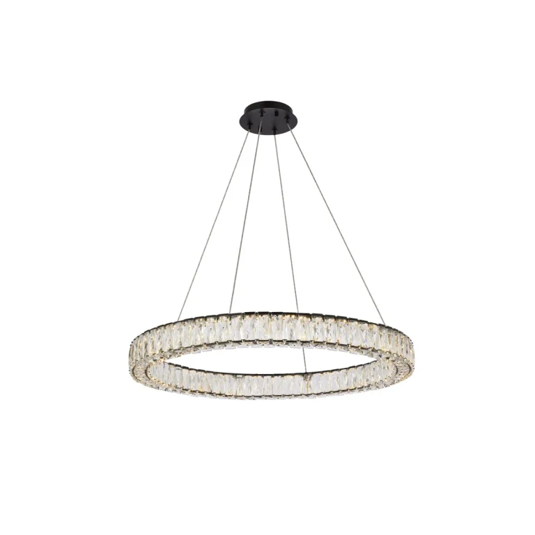 Black LED Pendant from the Monroe Collection