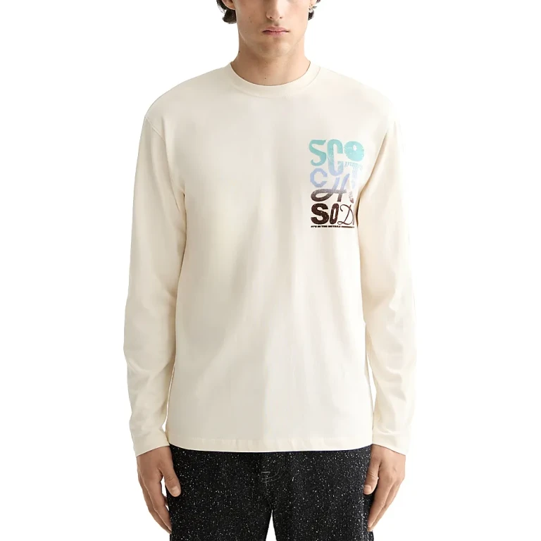 Scotch & Soda Relaxed Fit Logo Artwork Tee