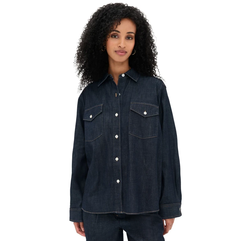 Jenni Kayne Colt Shirt Dark Denim XL