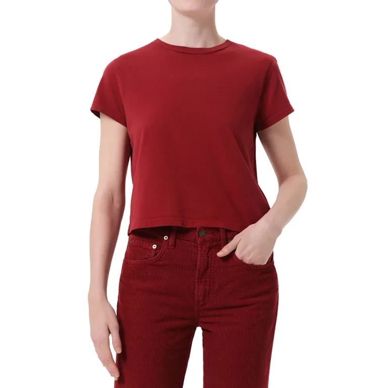 Agolde Adine Cotton Shrunken Tee