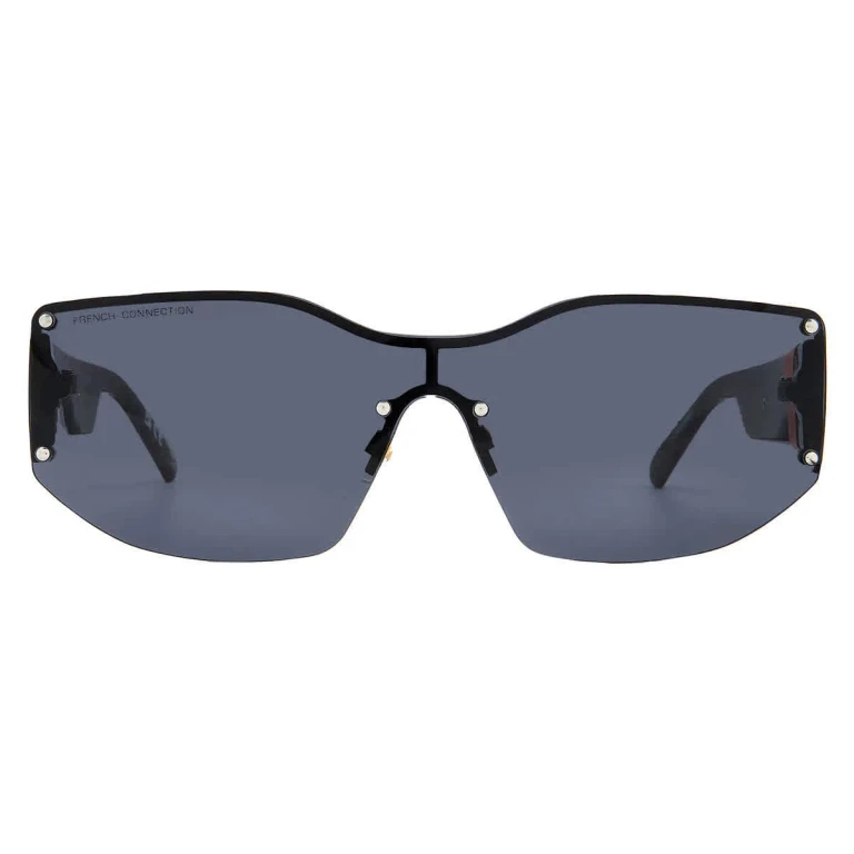French Connection FC 25 77 BLK Smoke Geometric Ladies Sunglasses 10269922.LTS BLK