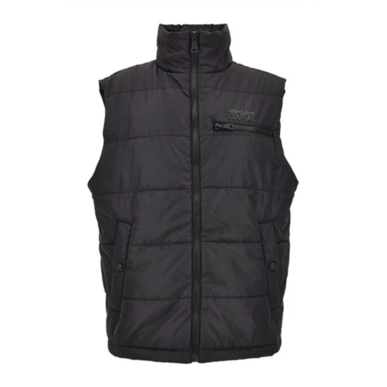 Versace Men S Black Sleeveless Jacket