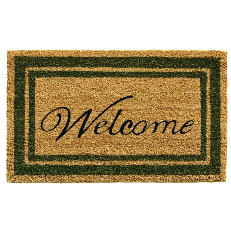 Sage Border Welcome Doormat