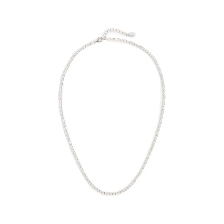 SHASHI Tennis Diamond Necklace Gold One Size