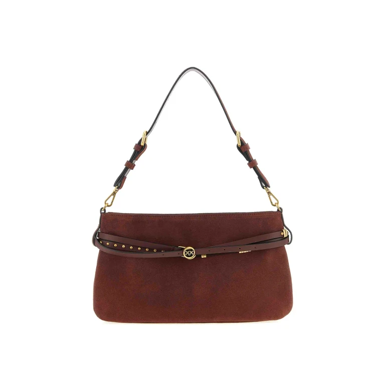 Pinko Sac Porté Épaule - Rouge Brun