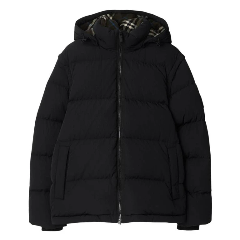 Burberry Detachable Sleeve Hooded Puffer Jacket