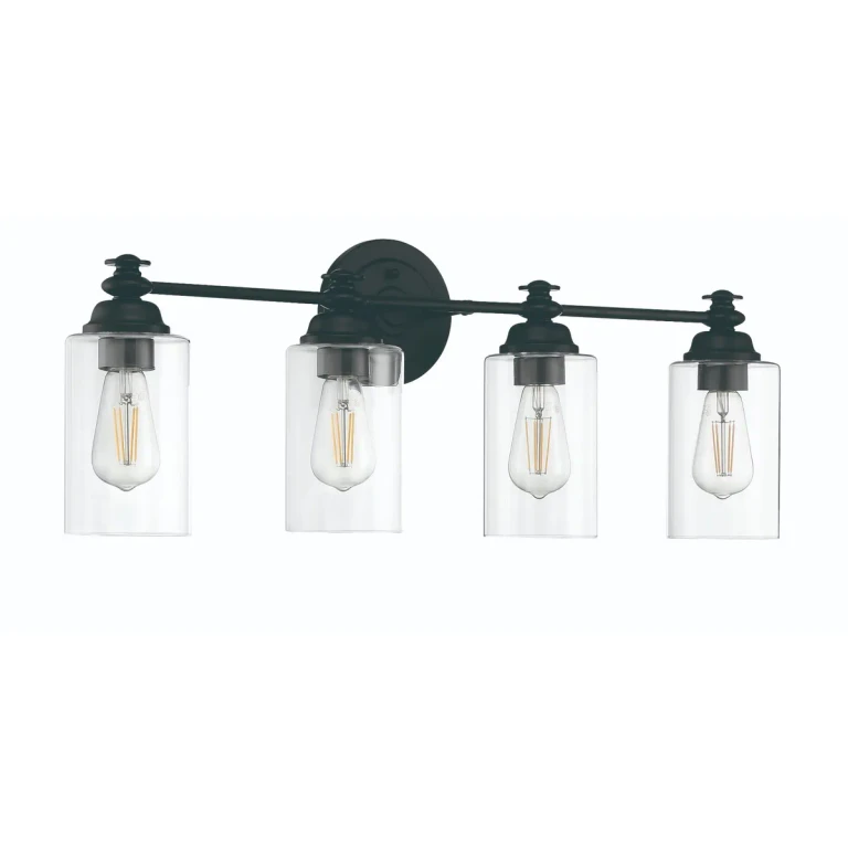 Dardyn 4-Light Mini Pendant in Flat Black