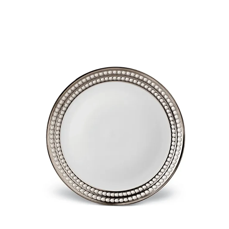 L'Objet Perlee Platinum Dinner Plate