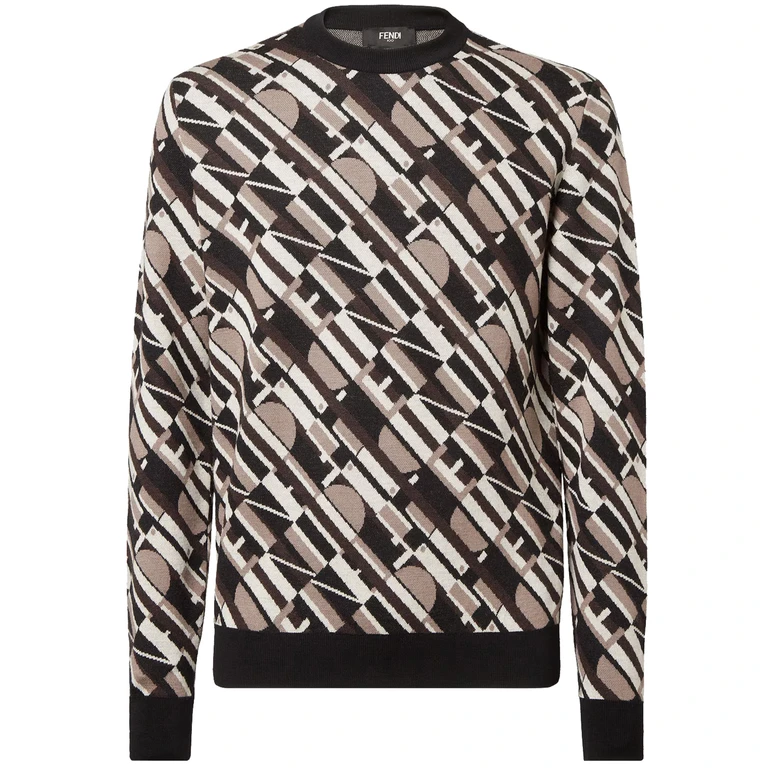 Fendi Girocollo Red Maglia - Men