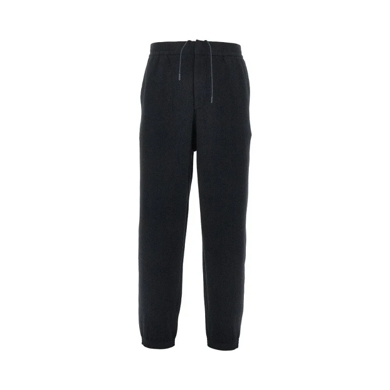 Pantaloni da viaggio Emporio Armani uomo in jersey goffrato