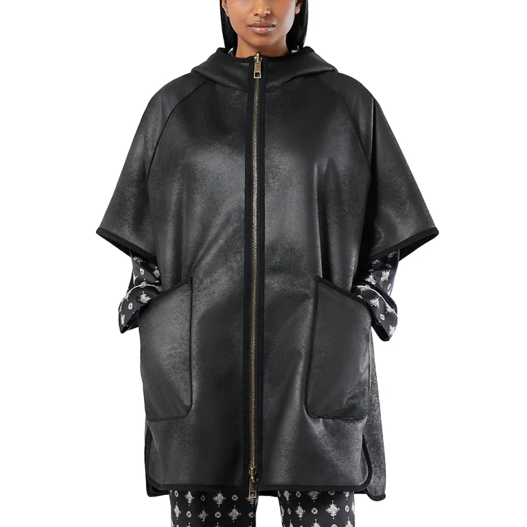 Marina Rinaldi Faux Shearling Reversible Coat