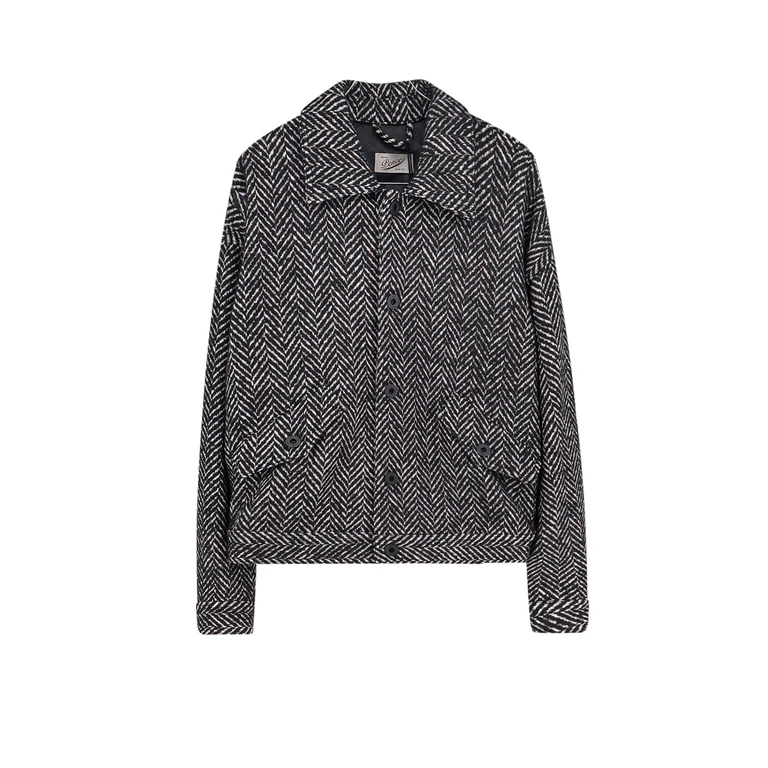 Pence Luis Herringbone Fabric Jacket