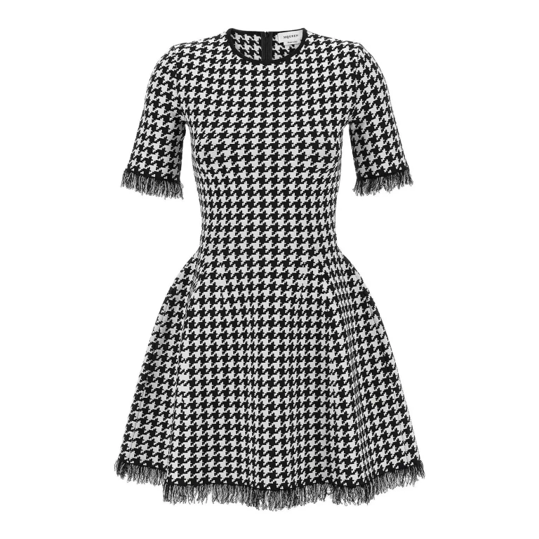 Vestido hasta la rodilla Alexander McQueen - Negro