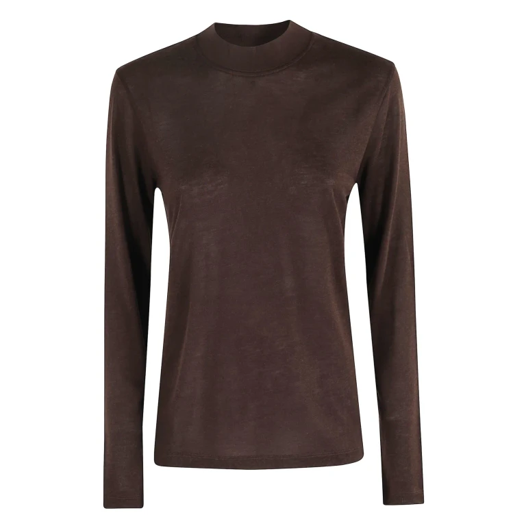 Lyoncell Cashmere Mock Neck Top