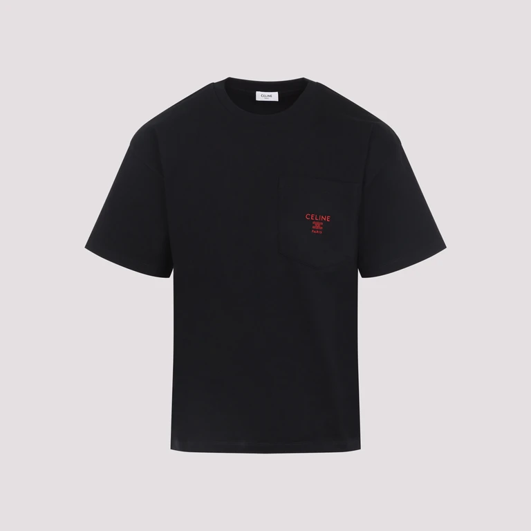 Celine Relaxed T-Shirt Black Cotton Tshirt - Men