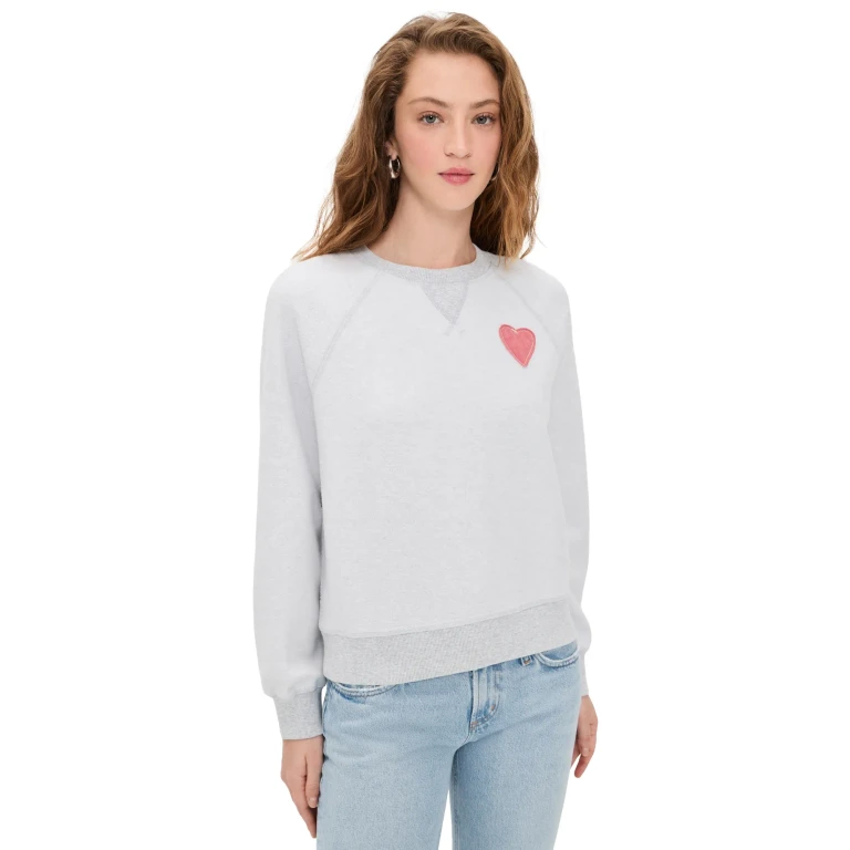 Marine Layer Cloud 9 Fleece Reversible Sweatshirt Heather Grey XS