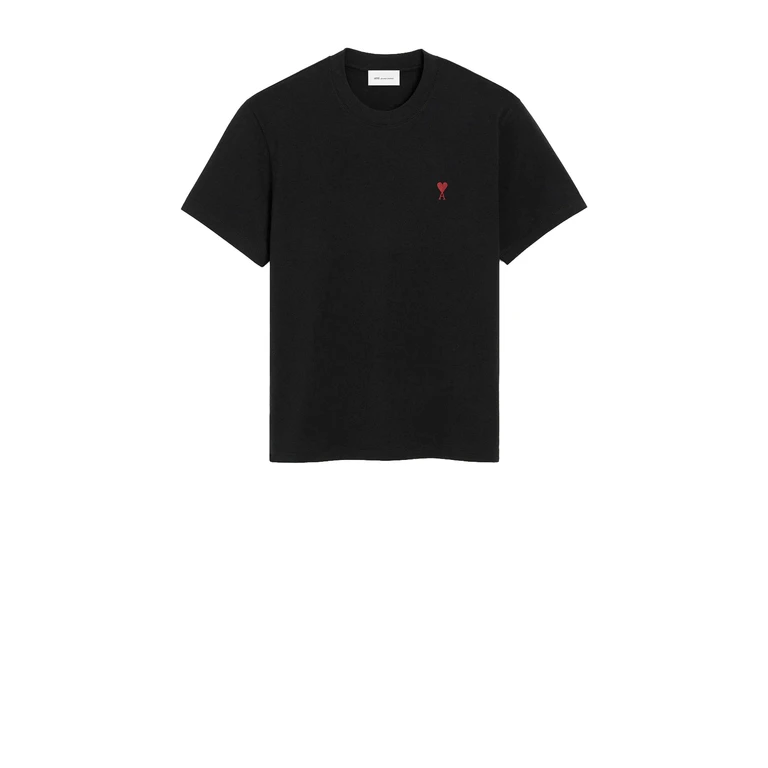 Ami Paris Ami De Coeur Organic-cotton T-shirt