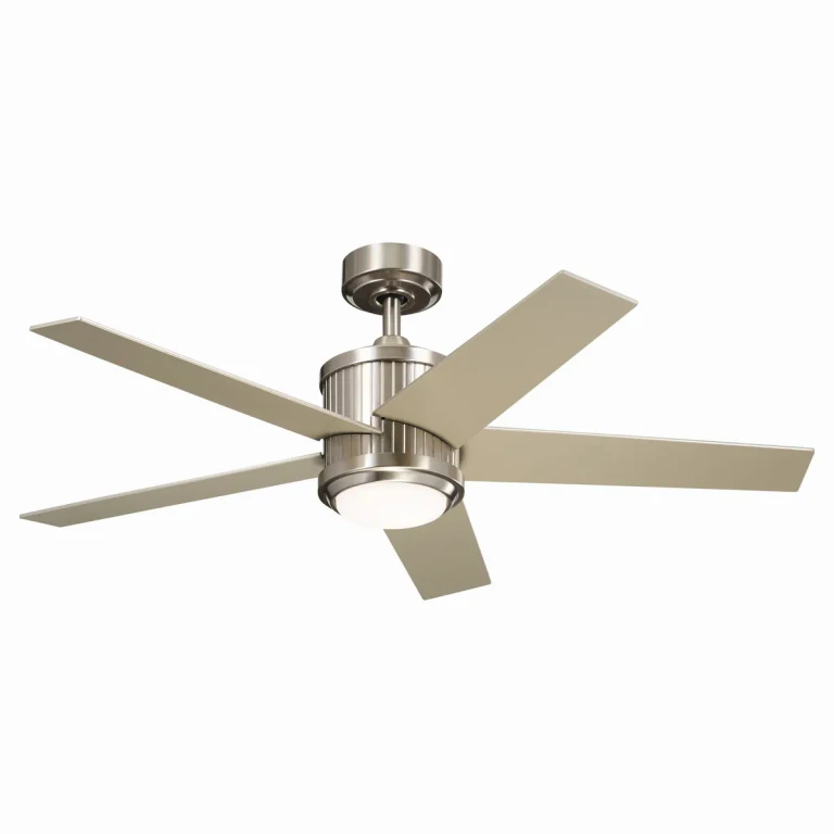 Brushed Stainless Steel 48"Ceiling Fan from the Brahm Collection