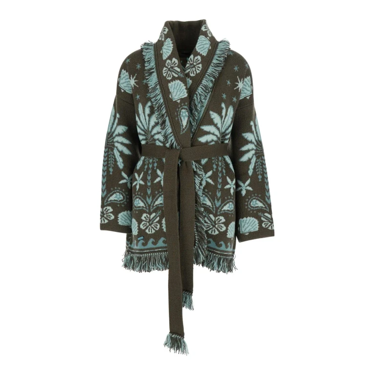 Alanui Echoes Of The Island Wool And Cotton Cardigan