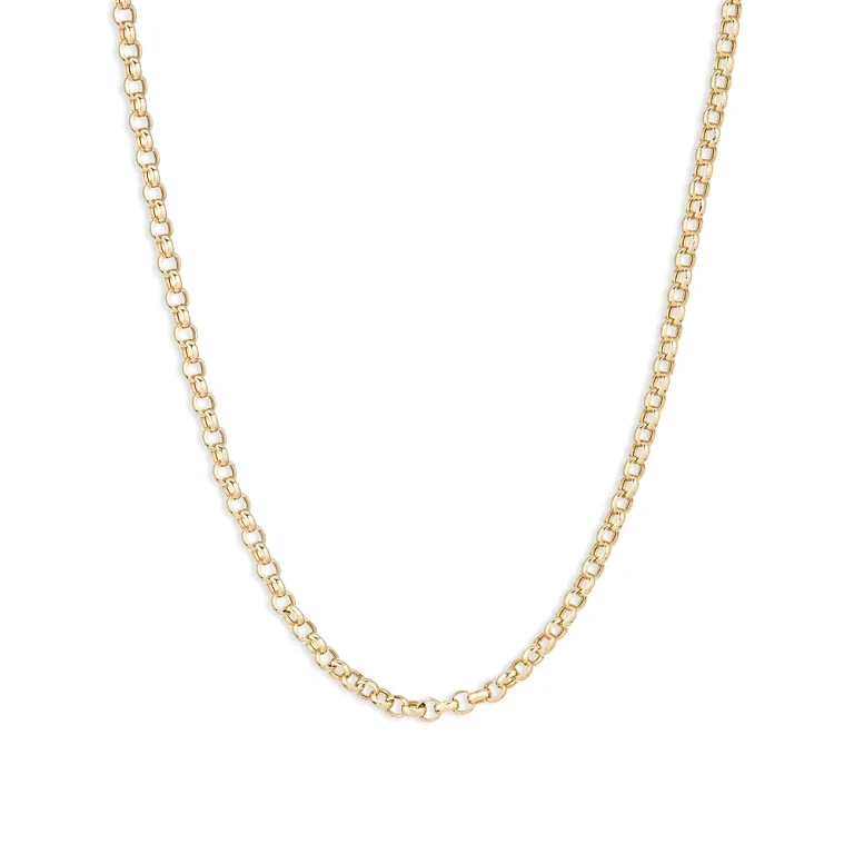 Adina Reyter 14K Yellow Gold Round Cable Link Chain Necklace, 17-18
