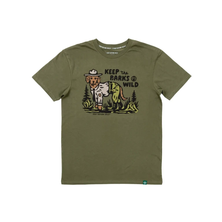 Keep the Barks Wild Unisex Tee | Olive