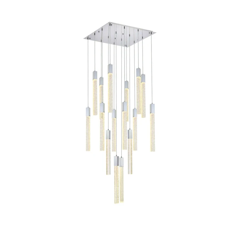 Chrome 16 Light Pendant from the Weston Collection
