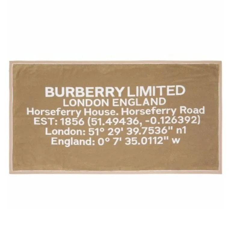 Burberry Horseferry-Print Jacquard Cotton Bath Towel