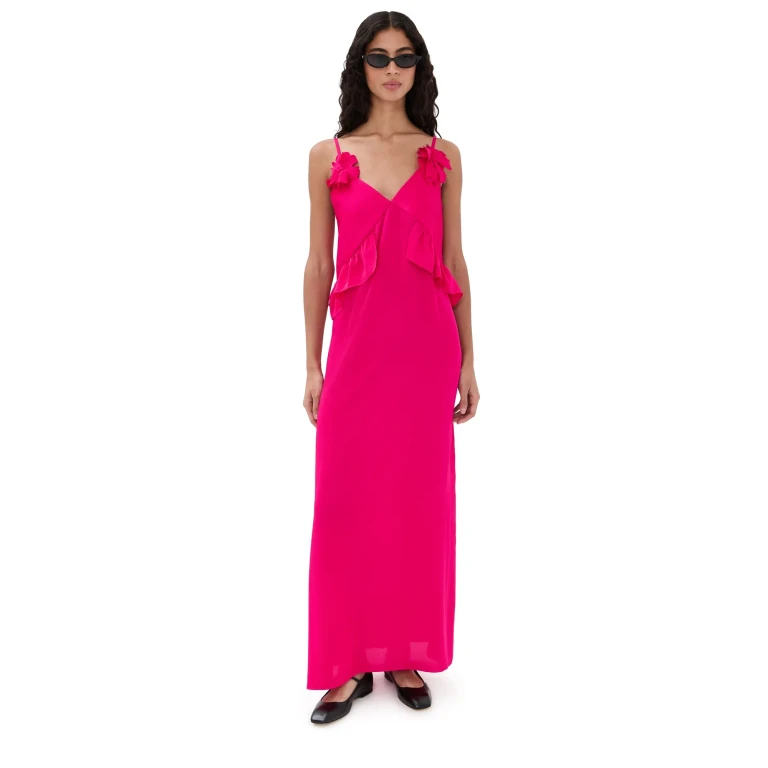 Kika Vargas Bel Dress Fuchsia 10