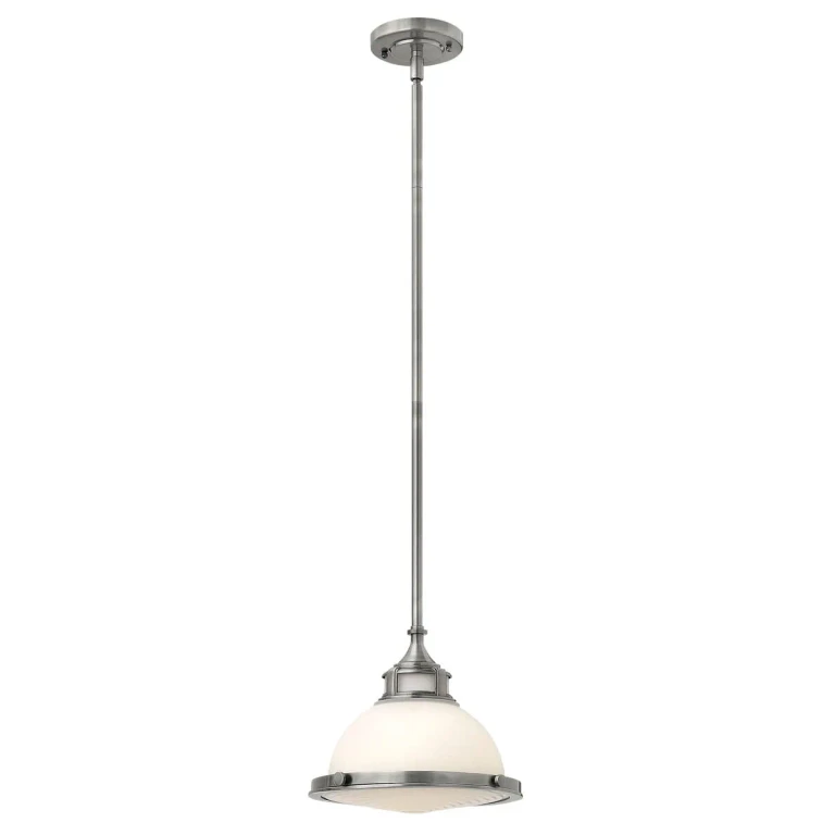 Polished Antique Nickel LED Pendant from the Amelia Collection