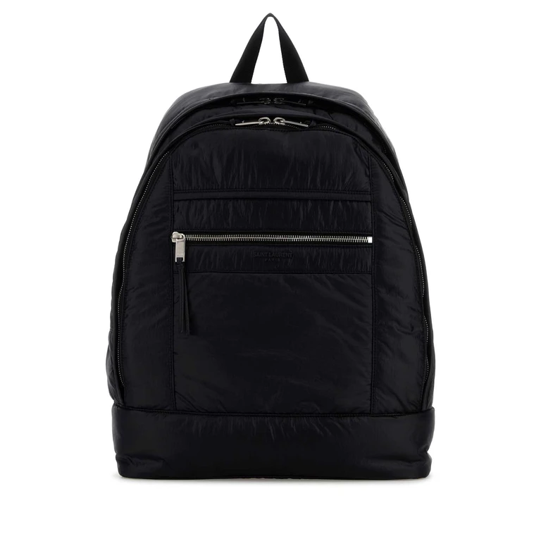 Saint Laurent Black Fabric Backpack Neroneroneronero Zaini - Men