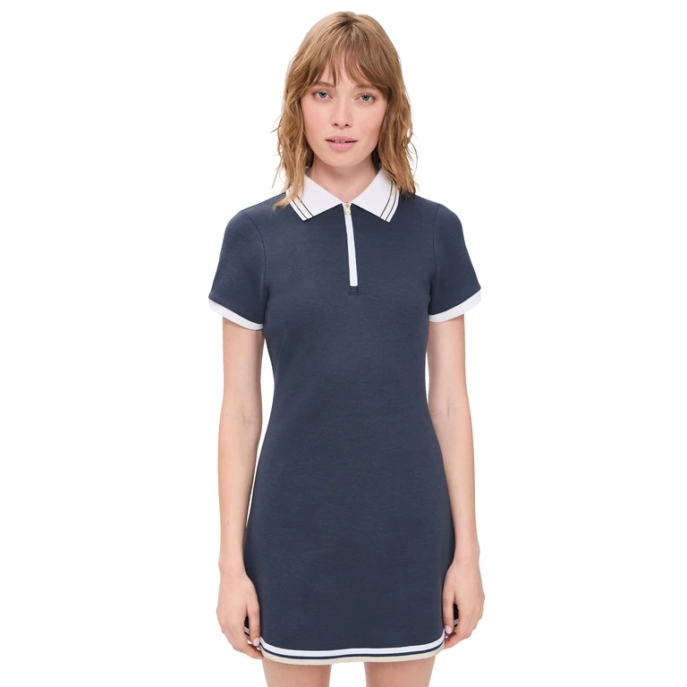 Varley Valentina Court Dress Blue Nights XL