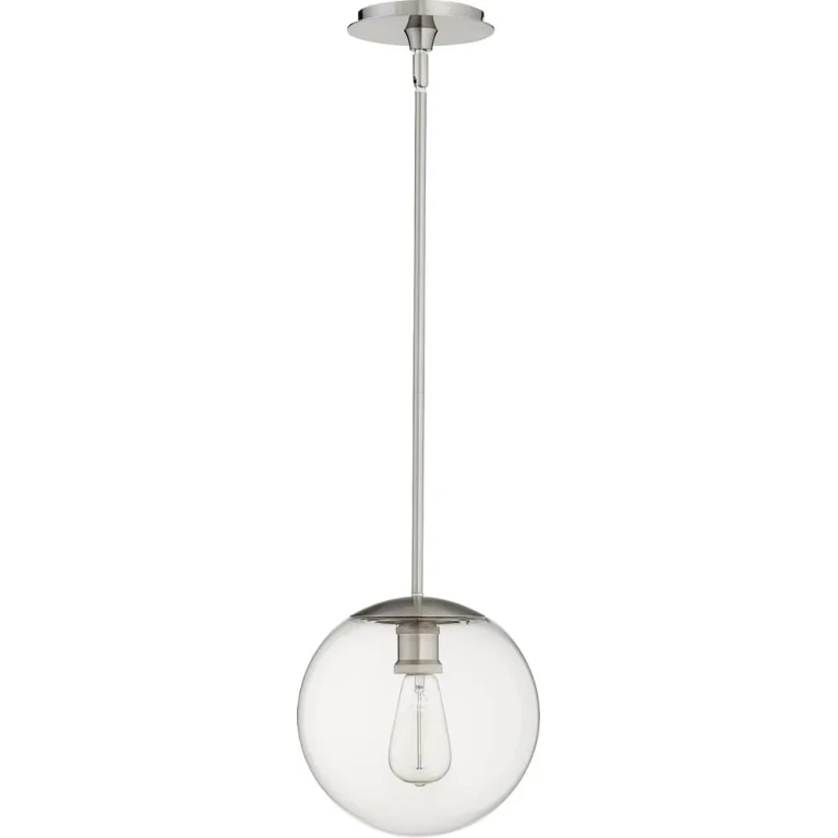 Quorum Transitional Pendant Light in Satin Nickel