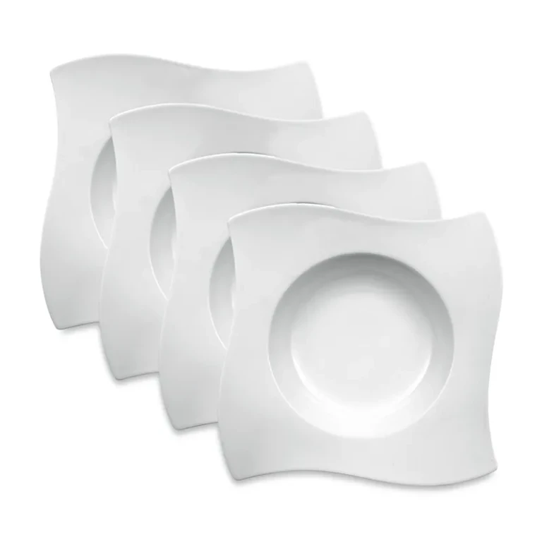 Villeroy & Boch New Wave Rim Soup Bowls, Set of 4