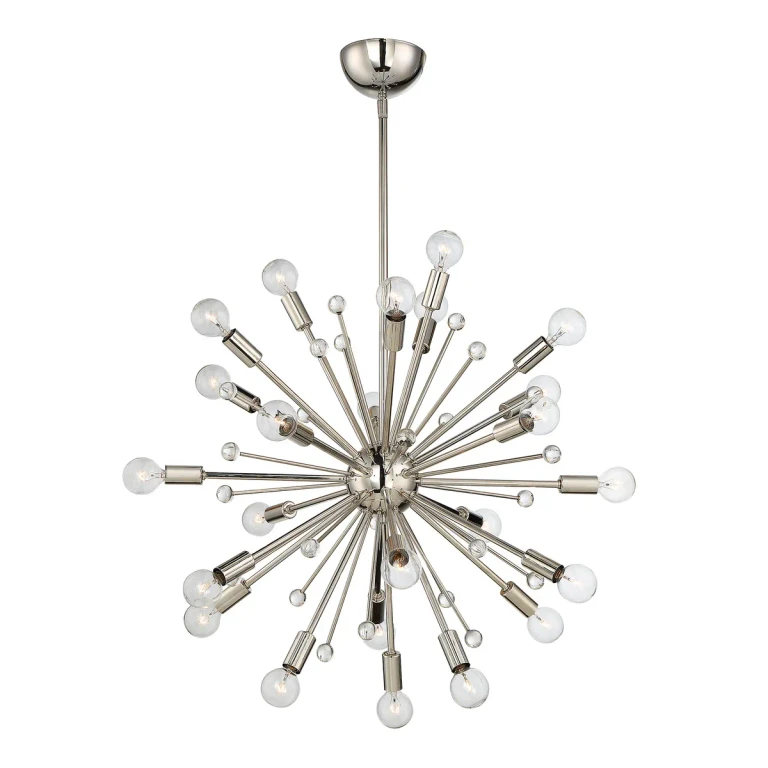 Savoy House Galea 24-Light Chandelier in Polished Nickel - 7-6099-24-109