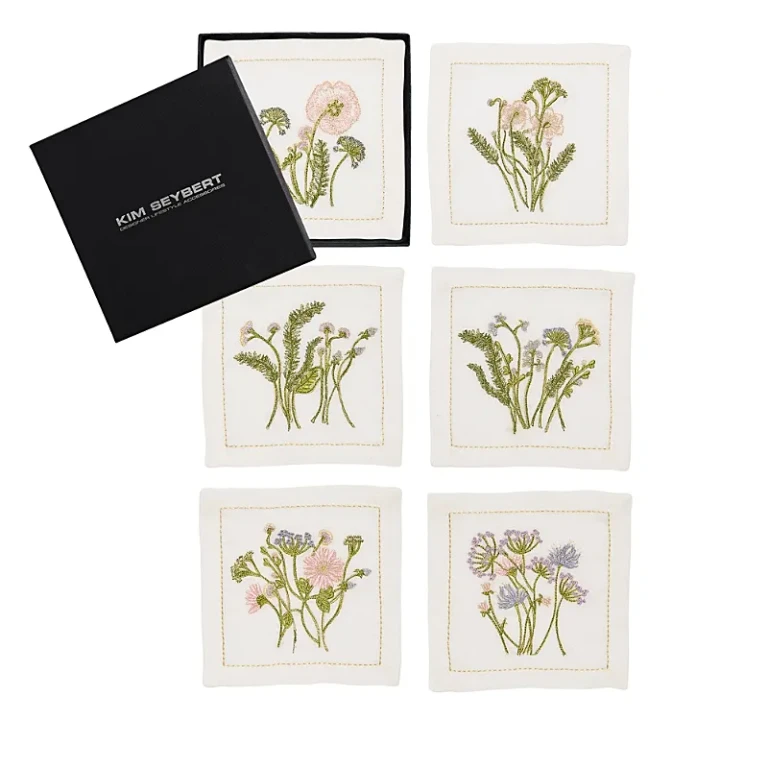 Kim Seybert Meadow Cocktail Napkins Set of 6 Multi One Size