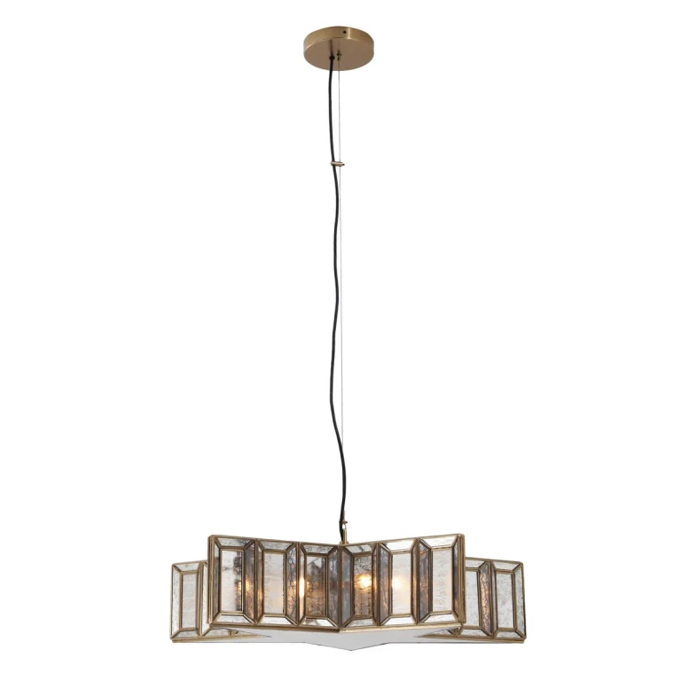 Brass Antq Five Light Pendant from the Luce Stellare Collection