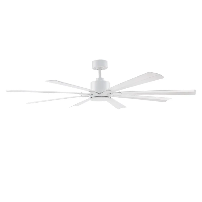 Matte White 65" Ceiling Fan from the Size Matters Collection