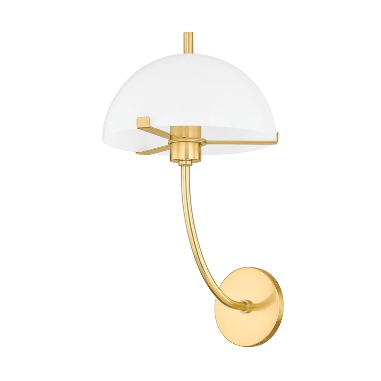 Aged Brass Wall Sconce from the Atala Collection