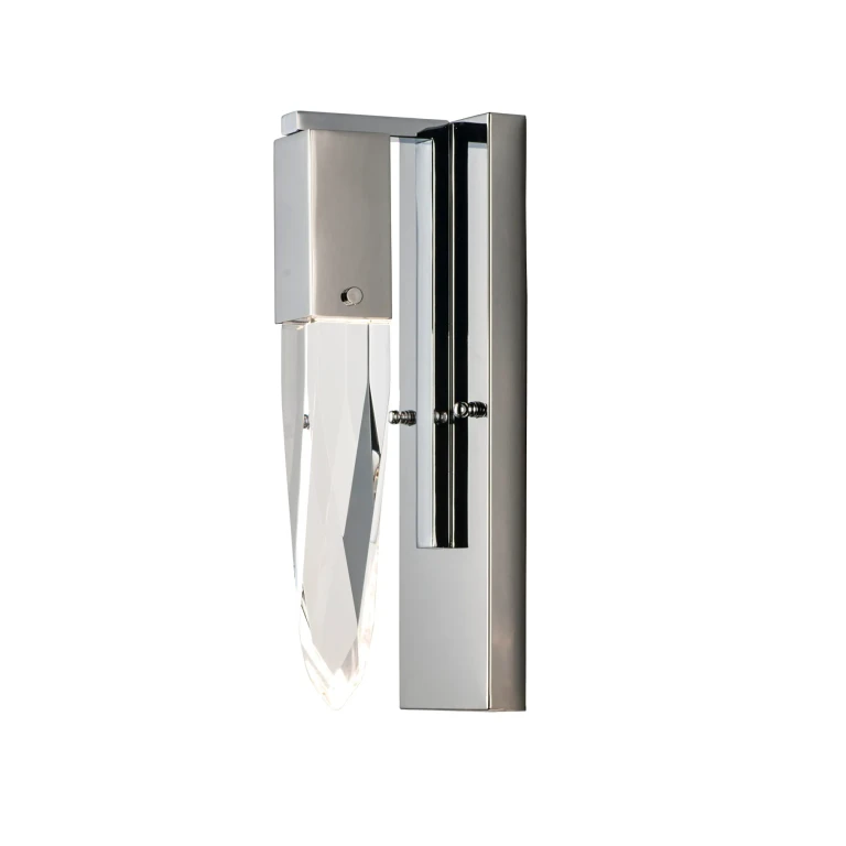 ET2 Lighting Quartz 4.75" LED Bathroom Vanity Light in Polished Chrome