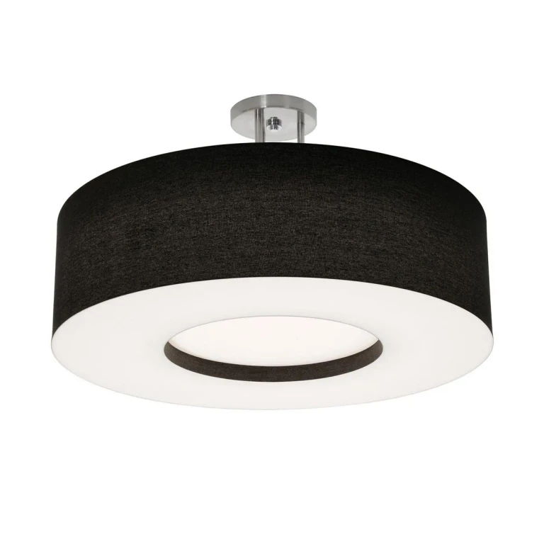 Montclair LED Flush Mount in Satin Nickel