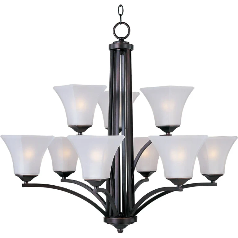 Aurora 9-Light Chandelier, Oil Rubbed Bronze