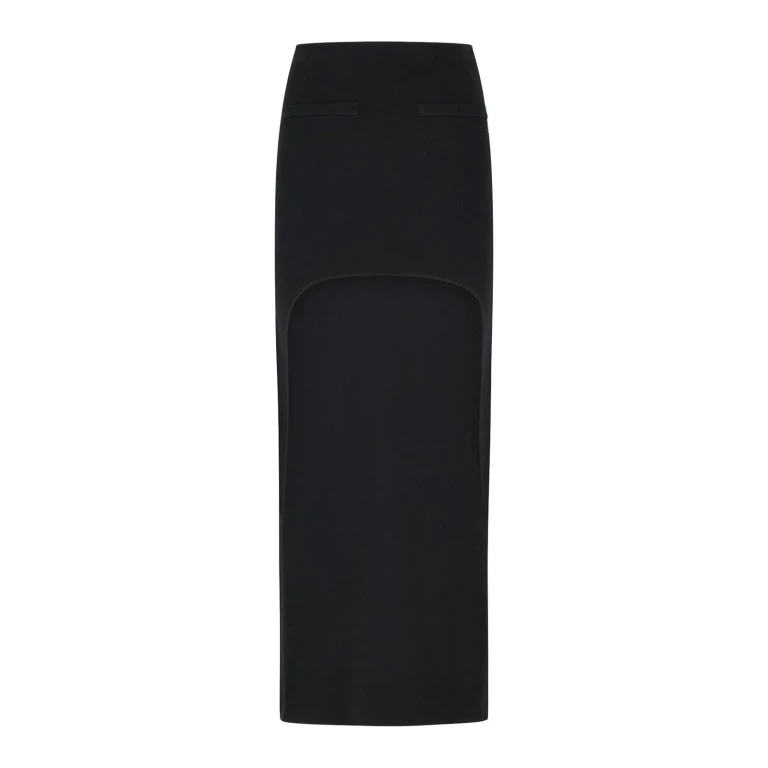 Courreges Jupe Midi - Noir