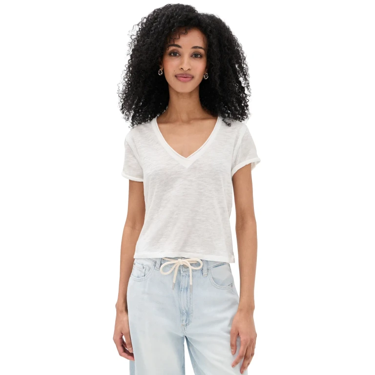 Free People Take 2 Tee Clean Ivory M