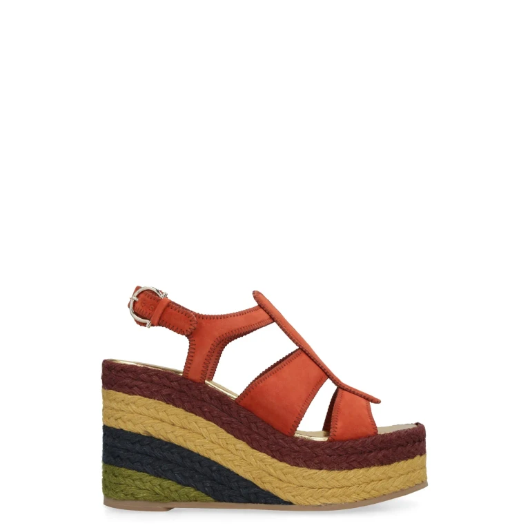 Ferragamo Jute Wedge Espadrilles