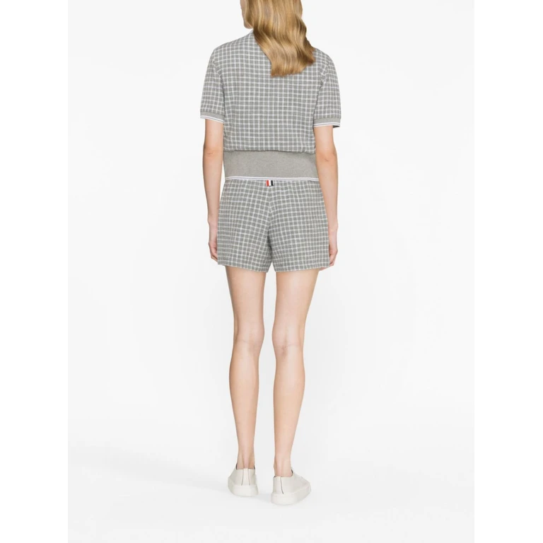 Thom Browne Shorts Grey Cotton - Women