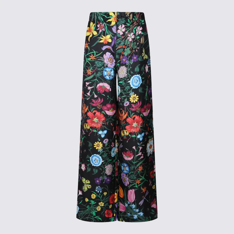 Gucci Trousers Flora _silk - Women
