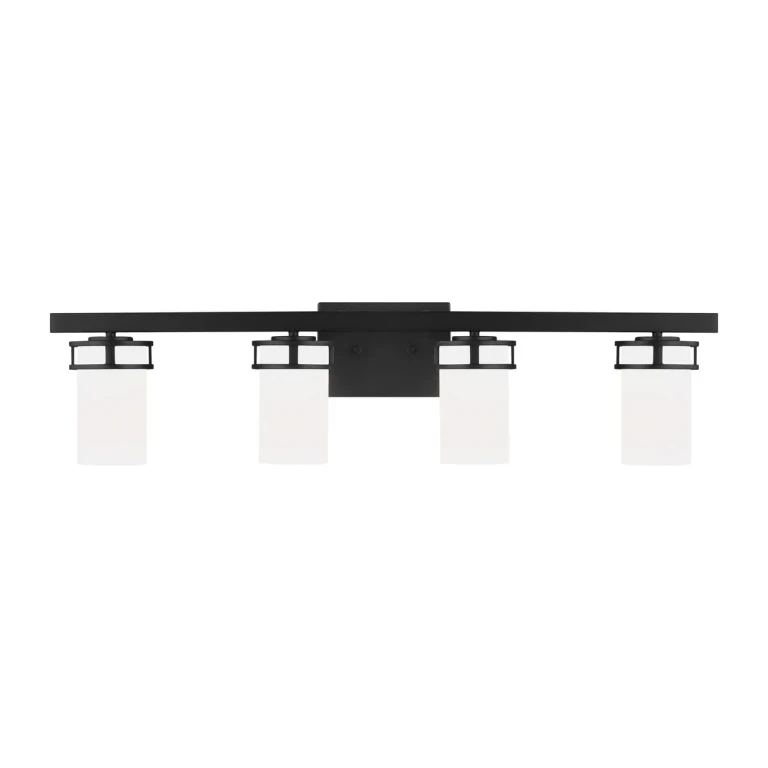 Robie 4-Light Bathroom Vanity Light in Midnight Black