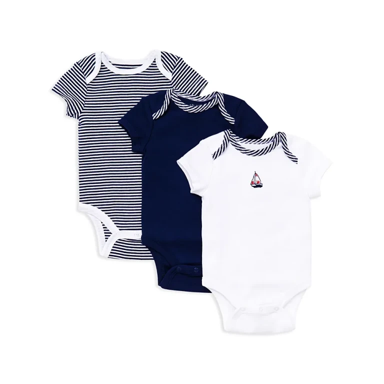 Little Me Boys' Sailboat Bodysuit, 3 Pack - Baby
